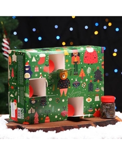 Чай подарочный адвент-календарь «Счастливого Рождества», 215 г Бодрoff