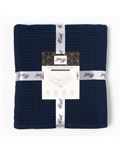 Набор банных полотенец Waffle blue 2 шт.: 100×150, 50×100 см, хлопок 100% Lovelife