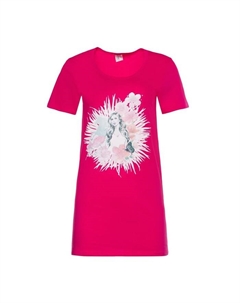 Платье домашнее женское, цвет фуксия, принт микс, размер 54 Tusi