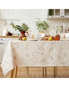 Скатерть «» Flower herbarium, 146×220 см, 100% хлопок, репс 210 г/м² Этель