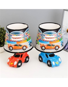 Настольная лампа с абажуром «Гонки», Е14, 15 Вт, 20×20×25 см, МИКС Risalux