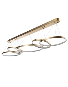 Светильник «Ринго» 5хLEd=120 Вт 4000К золото 140×50×100 см Bayerlux