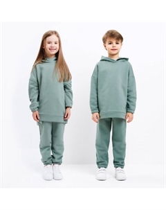 Костюм детский (худи, брюки), хаки, рост 116 см Minaku