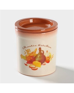 Банка для хранения продуктов Rustic kitchen, 0,7 л, d=11 см, h=13 см Ломоносовская керамика