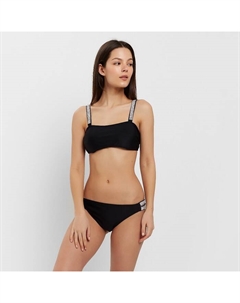 Купальник женский раздельный со стразами цвет чёрный, размер 44 Minaku