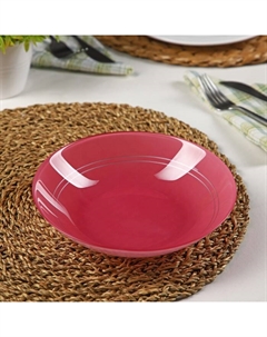 Тарелка суповая Tirana pink, d=20 см, цвет розовый Luminarc