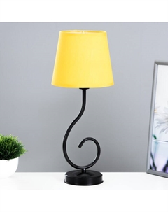 Лампа настольная Буржуа 1х15Вт Е14 16х16х40см черный/желтый Risalux