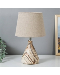 Лампа настольная 16385/1 E14 40Вт бежевый 22х22х37 см Risalux