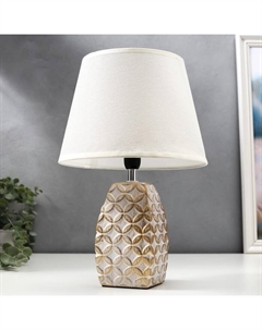 Лампа настольная 16445/1WT E14 40вт бело-золотой 22х22х34 см Risalux