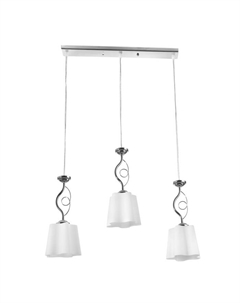 Светильник Martina 3×40 Вт Е27 хром 60×14×65(31)см Экономсвет