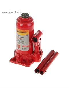 Домкрат гидравлический Compact, 10 т, бутылочный, подъем 190–370 мм Sparta