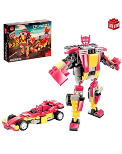 Конструктор-трансформер «Спорткар», 129 деталей, цвет красный Unicon