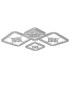 Люстра с ПДУ 1548/4WT LED 96 Вт 3000-6000К диммер белый 71×10 см Bayerlux