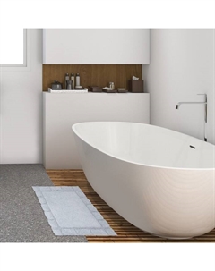 Коврик для ванной Classic 50х80 см цв. серый, 70%хл, 30% п/э,1600 г/м2 Этель