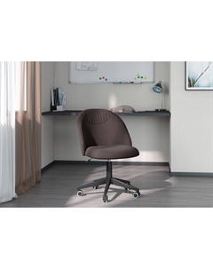 Кресло офисное для руководителя Home - 119, без подлокотников, на колёсиках, ткань Т - 55, цвет серый Chairman