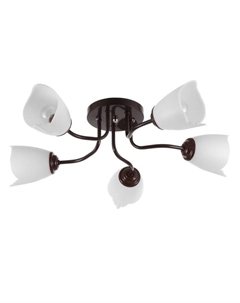 Люстра 1341003/5WT E27 15Вт коричневый Bayerlux