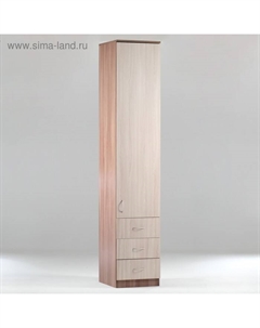 Шкаф - пенал «», 400×450×2100 мм, цвет ясень шимо светлый/тёмный Клик мебель