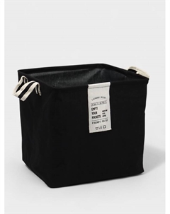 Корзина для белья Laundary, 33×33×33 см, чёрная Доляна