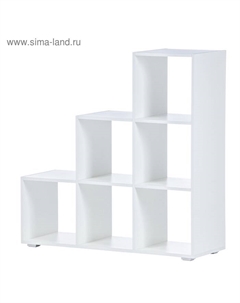 Стеллаж «» С-1, 1050×356×1065 мм, цвет белый Клик мебель