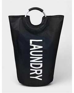 Корзина для белья «Модерн», с ручками, 30×58 см, чёрная Доляна