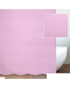 Шторка-занавеска для ванны S-3D R (розовый) Savol