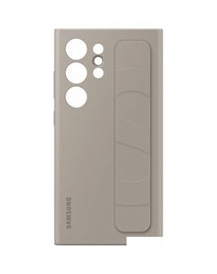 Чехол для телефона Standing Grip Case S24 Ultra (серо-коричневый) Samsung