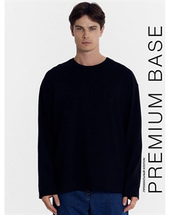 Лонгслив мужской черный с печатью Mark formelle