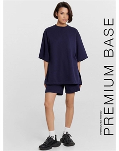 Комплект женский синий: футболка и шорты Mark formelle