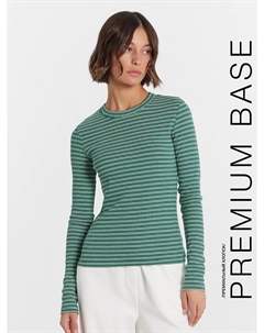 Джемпер женский темно-зеленый в полоску Mark formelle