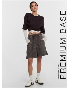 Шорты женские черные с эффектом "варка" Mark formelle