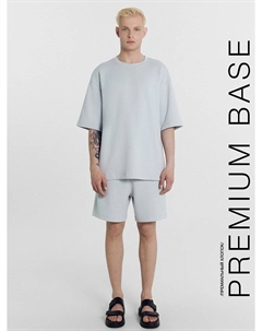 Комплект мужской (футболка, шорты) в сером цвете Mark formelle