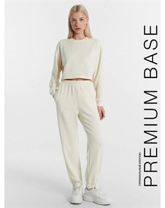 Комплект женский (джемпер, брюки) молочно-бежевый Mark formelle