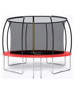 Батут Jump PRO 12FT SDT-1204 с лестницей и внутренней сеткой (красный) Getactive