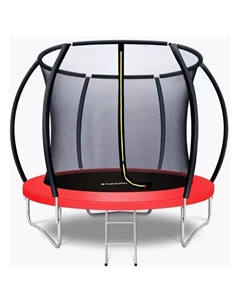 Батут Jump PRO 8FT SDT-0803 с лестницей и внутренней сеткой (красный) Getactive