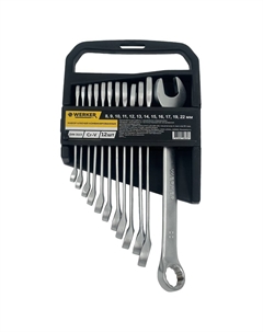 Набор ключей комб. 12 шт (8,9,10,11,12,13,14,15,16,17,19,22 мм) Werker