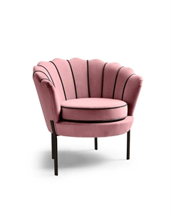 Кресло ANGELO розовый/черный Halmar