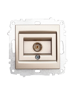 Zena/Vega титан Розетка TV (без рамки) 609-011400-246 El-bi