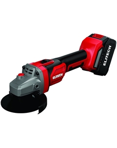 Угловая шлифмашина МШУ 2012БЛ (с 1-им АКБ, кейс) Elitech