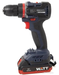 Дрель-шуруповерт WAS-18 Li-2BL 1.018.050.00 (с 2-мя АКБ, кейс) Watt