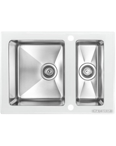 Кухонная мойка GS 6750-2 (белый) Zorg