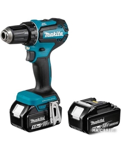 Дрель-шуруповерт DDF485RTJ (с 2-мя АКБ 2.0 Ah, кейс ) Makita