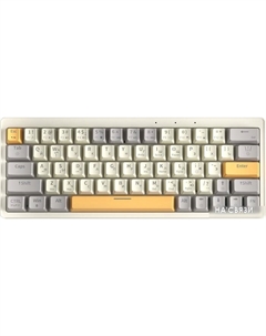 Клавиатура ZA63 Pro Beige Gray Yellow (TNT Yellow) Cyberlynx