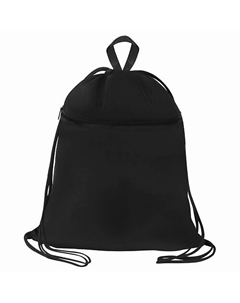 Мешок для обуви БОЛЬШОЙ, с ручкой, карман на молнии Total Black Brauberg