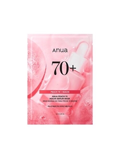 Тканевая маска-сыворотка для сияния кожи с экстрактом персика PEACH NIACIN SERUM MASK 25 Anua