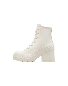 Кроссовки Chuck 70 De Luxe Womens Heel Leather High Egret Womens Converse