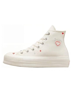 Кроссовки Chuck TAYLOR All Star Canvas Shoes Высокие Белые Женские Converse