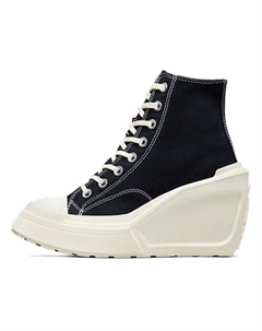 Кроссовки Chuck 70 Womens De Luxe Wedge Black Egret Womens Converse