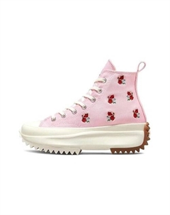Кроссовки Run Star Hike Platform Hi Embroidered Floral Sunrise Pink Converse