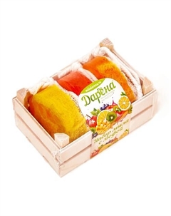 Набор мыла с люфой из 3 шт №1 прозрачный Дарёна мыловаренная мастерская