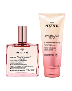 Набор Prodigieux Floral Duo: Гель для душа + Сухое масло для лица, тела и волос Nuxe